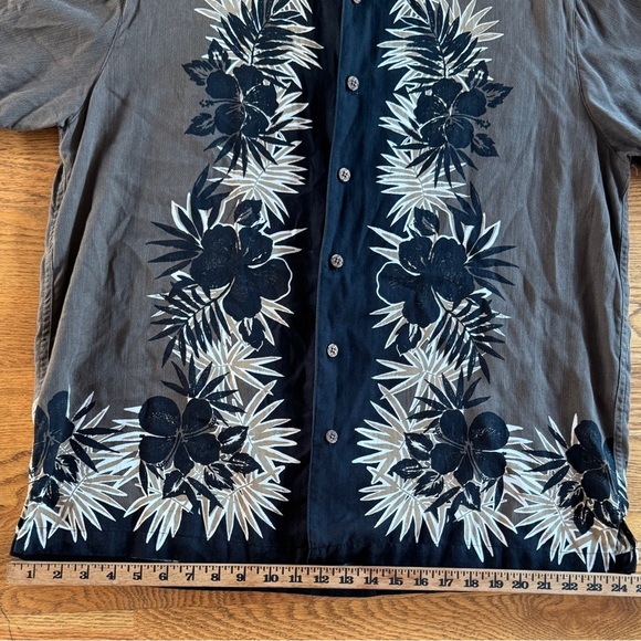 Shirt Brown and Black Floral Button-Up Shirt - Picture 4 of 10